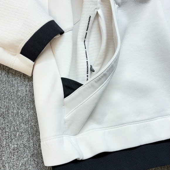 Nike Pro Hoodie Mens XL White Pullover Center Swoosh Training BV5572-030 - Picture 9 of 12